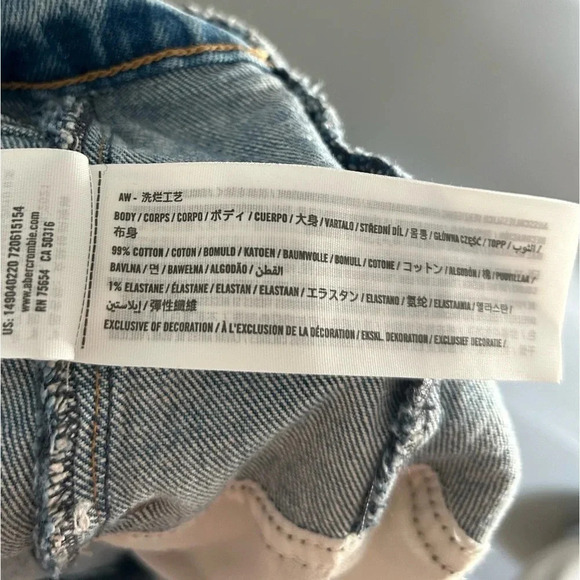 Abercrombie & Fitch the 7 Inch Dad Short High Angled Seam Cutout size 36 NWOT - Picture 14 of 14